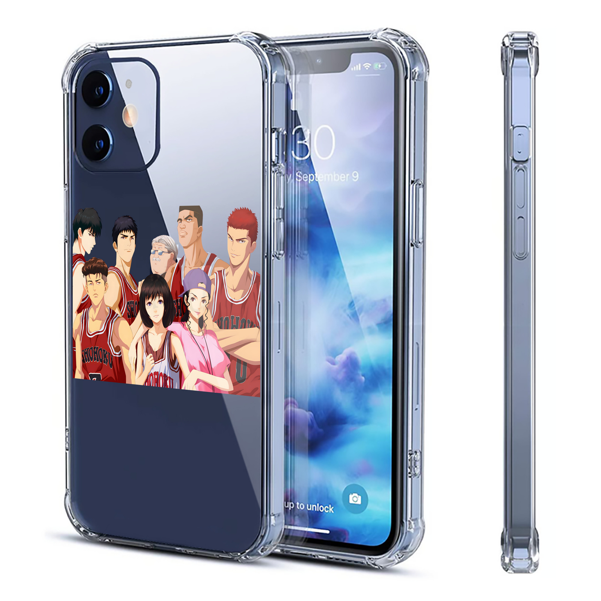 （画像用） SLAM DUNK／スラムダンク 【iPhone 12シリーズ対応】透明スマホケース（クリアソフトケース）